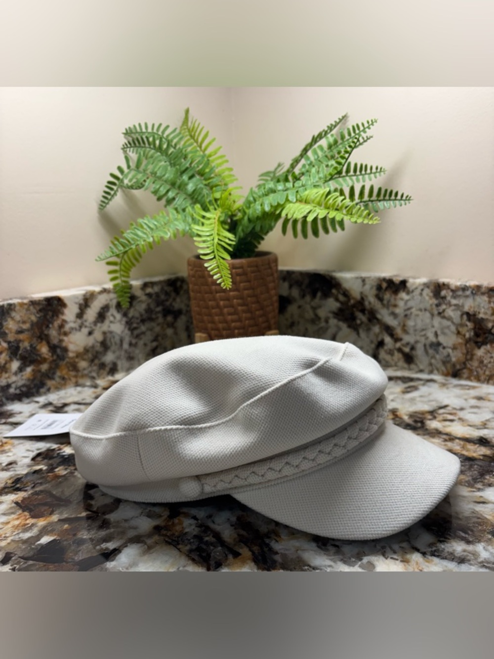 Time and Tru White Fisherman Cap - Picture 3 of 8